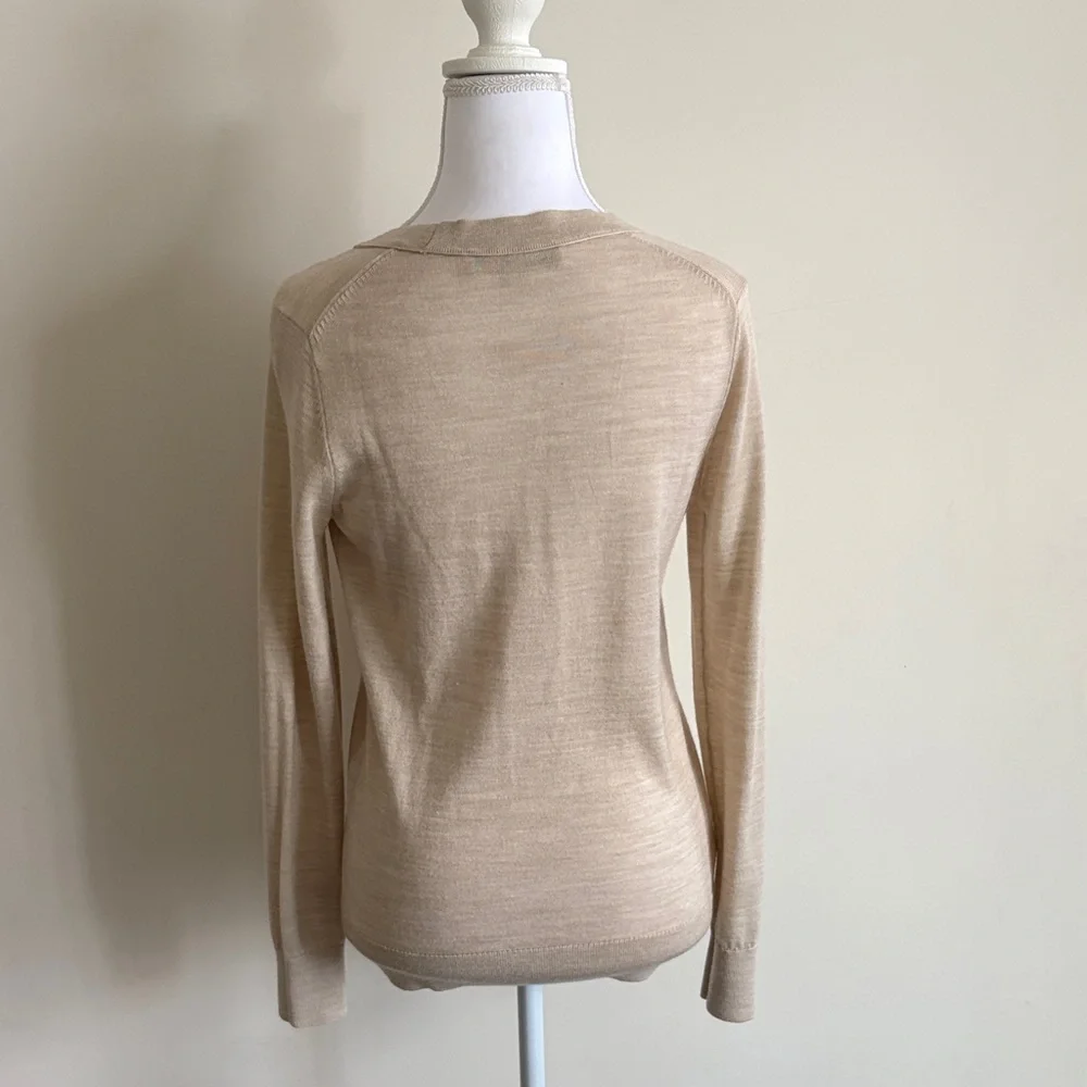 LOFT Beige Women's Cardigan - Picture 3 of 3